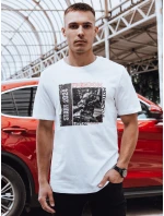 Pánské bílé tričko s potiskem Dstreet model 21974966 - FashionStreet Pánské bílé tričko s potiskem Dstreet model 21974966 - FashionStreet