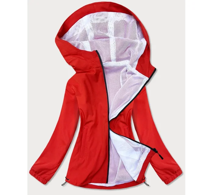 Letní červená dámská bunda s podšívkou model 17144698 - J.STYLE Letní červená dámská bunda s podšívkou model 17144698 - J.STYLE