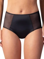 Dámske nohavičky FLAT TUMMY EFFECT MIDISLIP Drawstring Panties - BELLINDA - Black