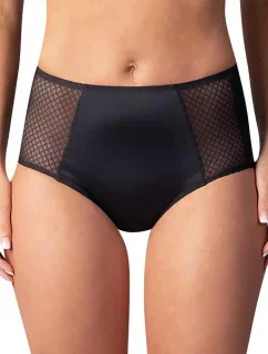 Dámske nohavičky FLAT TUMMY EFFECT MIDISLIP Drawstring Panties - BELLINDA - Black