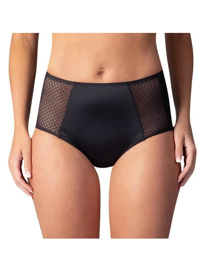 Dámske nohavičky FLAT TUMMY EFFECT MIDISLIP Drawstring Panties - BELLINDA - Black