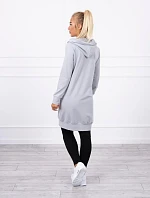 Mikina s kapucňou šedá