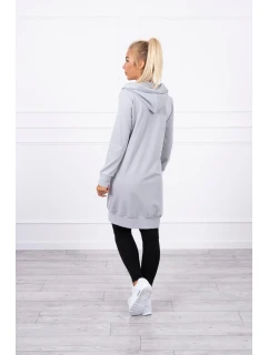 Mikina s kapucňou šedá