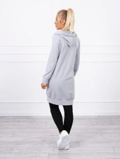 Mikina s kapucňou šedá