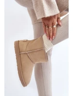 Śniegowce Damskie Cross Jeans MM2R4023C Beżowe Śniegowce Damskie Cross Jeans MM2R4023C Beżowe