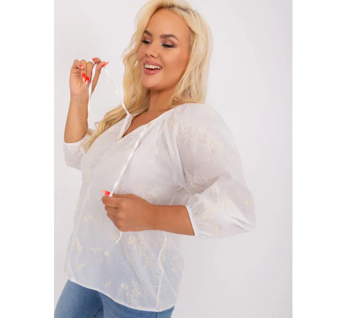 Blúzka LK BZ 509324.50P biela béžová