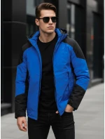 Pánská zimní bunda s kapucí modrá Dstreet model 21995645 - FashionStreet