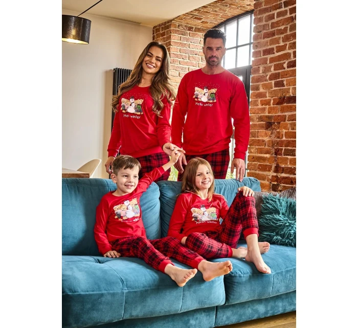 model 21413624 Zimní dlouhé/r Vánoce S2XL dámské pyžamo - Cornette