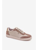 Dámské tenisky z přírodní kůže LR61-7091 Béžové