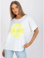 Tričko DHJ TS 6860.26X biela a žltá