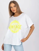 Tričko DHJ TS 6860.26X biela a žltá