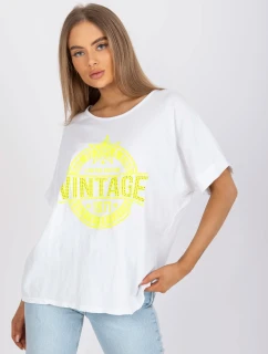 Tričko DHJ TS 6860.26X biela a žltá