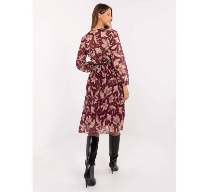 Sukienka IT SK bordowy model 21494216 - FPrice Sukienka IT SK bordowy model 21494216 - FPrice