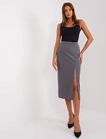 Sukňa LK SD 509445.72P tmavo šedá