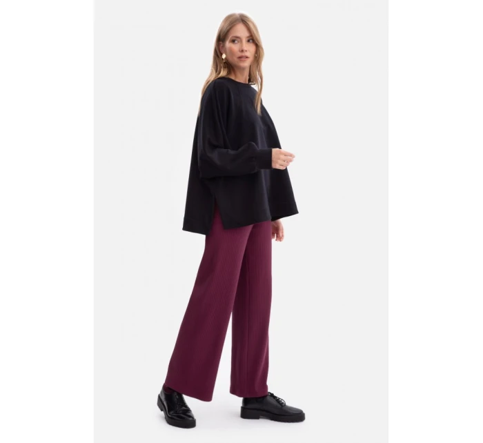 model 21379933 Pletená mikina uvolněného střihu černá - BeWear