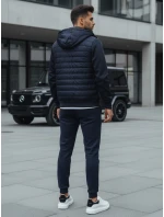 Kurtka męska przejściowa pikowana granatowa model 22007514 - FashionStreet