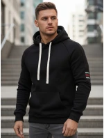 Pánská mikina s kapucí černá model 21994673 - Dstreet Pánská mikina s kapucí černá model 21994673 - Dstreet