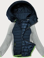 Dámska ľahká športová bunda tmavosivá (8M913-215)