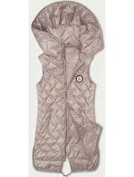 Dámská prošívaná vesta v barvě s kapucí model 20943173 - S'WEST