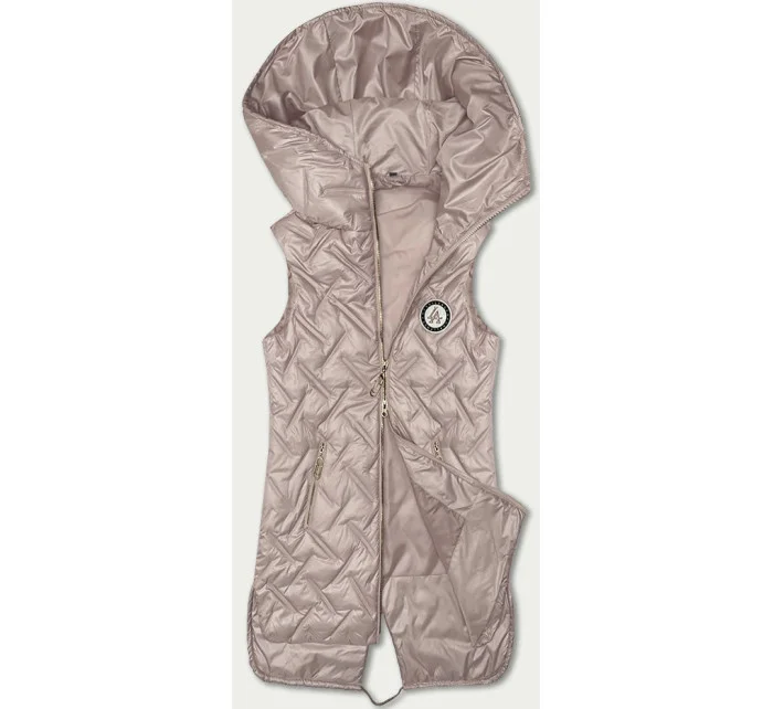 Dámská prošívaná vesta v barvě s kapucí model 20943173 - S'WEST