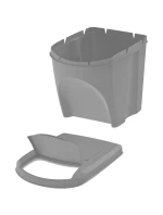 Odpadkové koše 25 l sortibox set4 ks sivý kameň detské