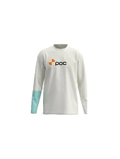 Tričko POC L/S Tee, biele