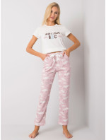 Pyžamo BR PI 3256 biele a ružové