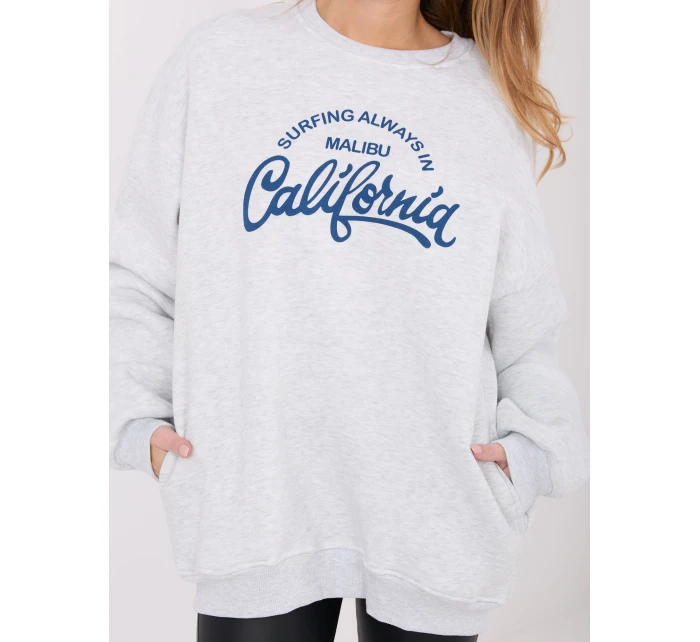 WT BL mikina A1065.55 svetlo šedá