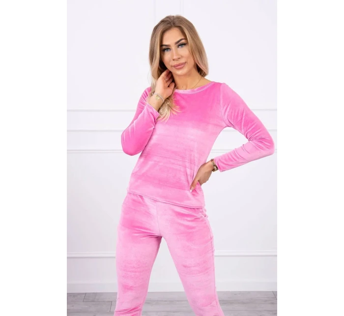 Velurová souprava model 20704015 růžová - Kesi
