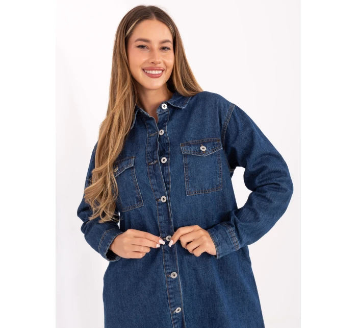 Dámské Jeans šaty model 21402157 Tmavě modrá - FPrice