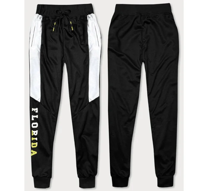 Černé pánské teplákové kalhoty model 18406712 - J.STYLE Černé pánské teplákové kalhoty model 18406712 - J.STYLE