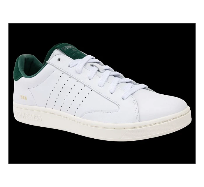 Tenisky K-swiss LOZAN KLUB LTH WHITE/POSY GREEN/SNOW WHITE-M (07263-130-M)
