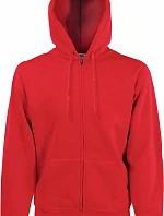 Fruit of the Loom Classic Hooded Sweat Jacket Mikina s kapucňou 16.2062 červená