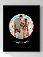 Personalizovaný magický fotorámik – 40x50 – výrez fotografie na podklade