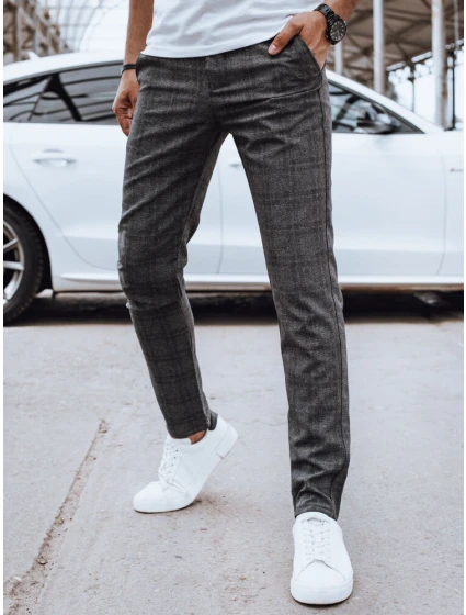 Pánske ležérne nohavice tmavosivé FashionStreet UX4399 Pánske ležérne nohavice tmavosivé FashionStreet UX4399