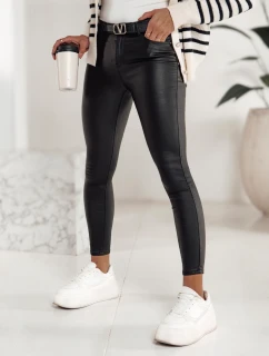 Dámske voskované nohavice FEMINERO black FashionStreet UY2220