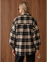Kurtka damska w oversize granatowa model 22365111 - FashionStreet