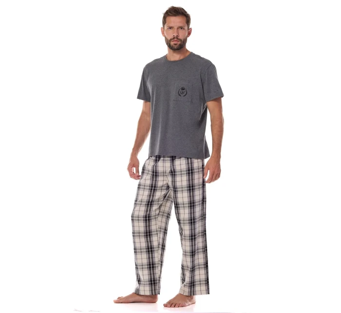 Pánske pyžamo L&L 2473 Ben cr/r M-3XL Pánske pyžamo L&L 2473 Ben cr/r M-3XL