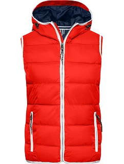 JN Dámská vesta 02. red/white model 22495117 - Daiber