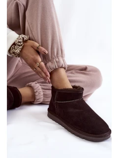 Dámské semišové nízké boty do sněhu model 21601982 - Boto