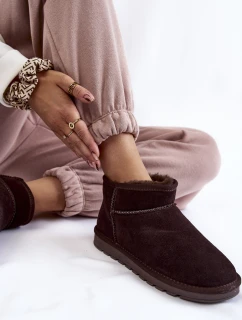 Dámské semišové nízké boty do sněhu model 21601982 - Boto