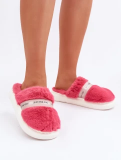 pantofle s ozdobným páskem růžové model 21681799 - Boto