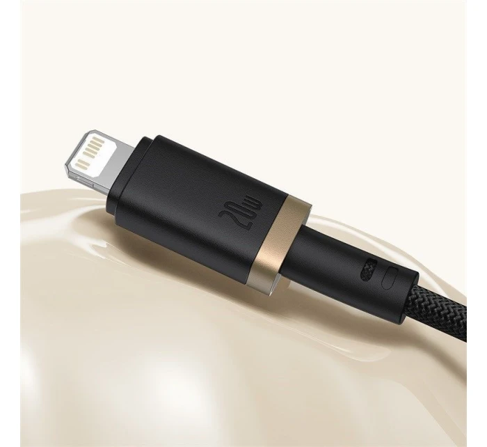 Kábel Baseus Dura typ C 20W 1m (čierny/zlatý)