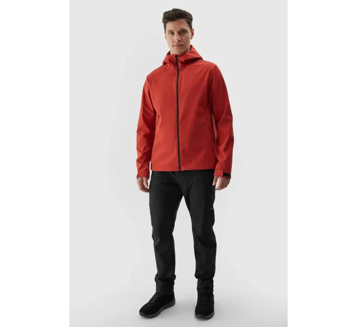 Kurtka Męska Softshell Z Kapturem 4F 4FWAW24TSOFM283-61S Czerwona