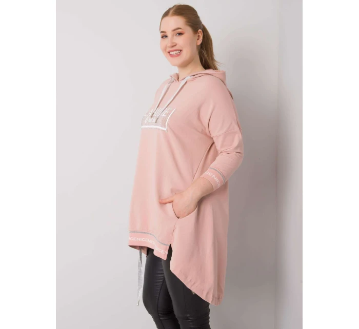 Dámska mikina RV BL 6849.63P svetlo ružová