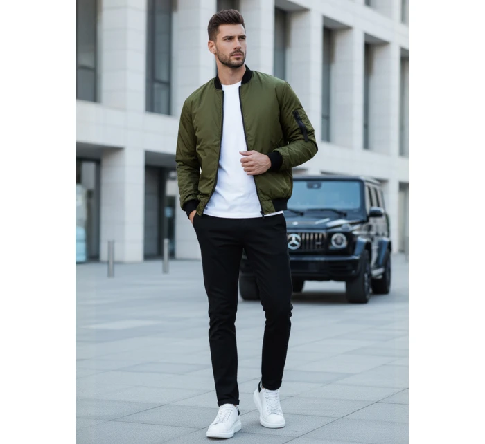 Pánská bunda bomber zelená Dstreet model 21968730 - FashionStreet