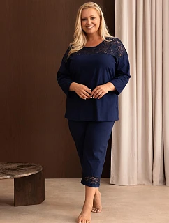 Pyžamo Regina 4014 s dlhými rukávmi, veľkosti M–2XL, Z26