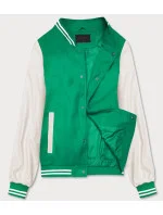 Zelená dámská baseballová bunda model 18141042 - J.STYLE Zelená dámská baseballová bunda model 18141042 - J.STYLE