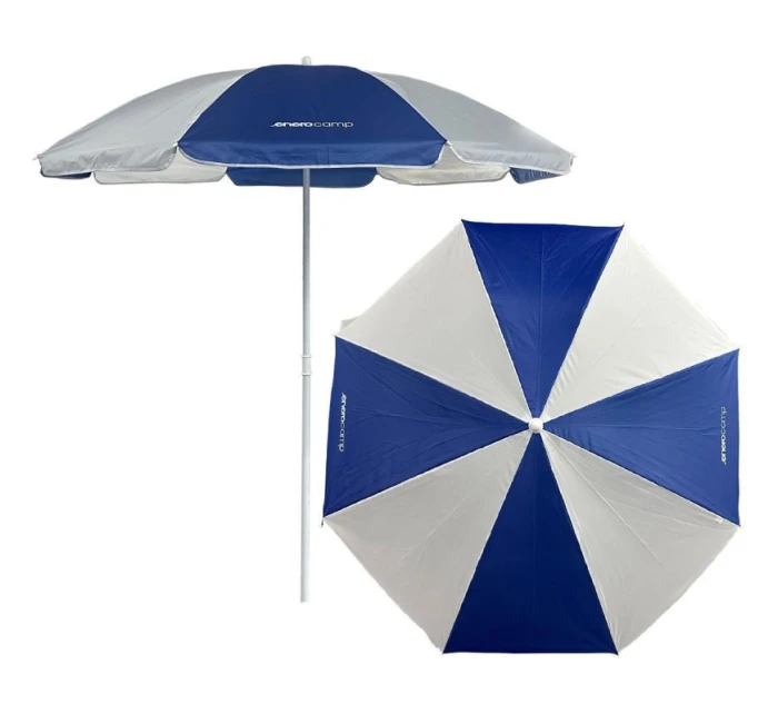 BALKÓNOVÝ PLÁŽOVÝ SLNEČNÍK 160 CM BIELO-MODRÝ 1067643