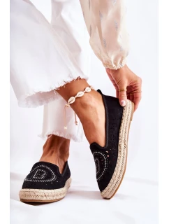 Prolamované Nazouvací dámské espadrilky Černá model 21588563 - S.Barski